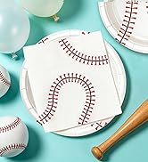 Baseball Paper Plates and Napkins Party Supplies Dessert Plates luncheon napkin disposable tableware