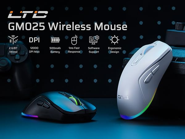 black gaming mouse GAMING MOUSE WIRELESS mouse gaming witeless mouse