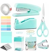 Teal Office Supplies, Teal Office Supplies and Accessories, Mint Green Stapler and Tape Dispenser...