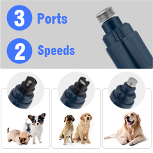 3 ports and 2 speeds fit for any sizes