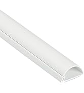 D-Line Cable Raceway On-Wall Cord Cover | 1D3015W | Surface Mount Electrical Channel to Hide and ...