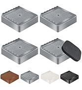 Furniture Risers Bed Risers Heavy Duty 1 inch, 2 inch, 3 inch, 4 inch, L Shaped Adjustable Bed Li...