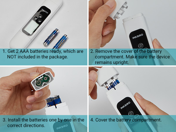 How to open the battery cover and insert the battery