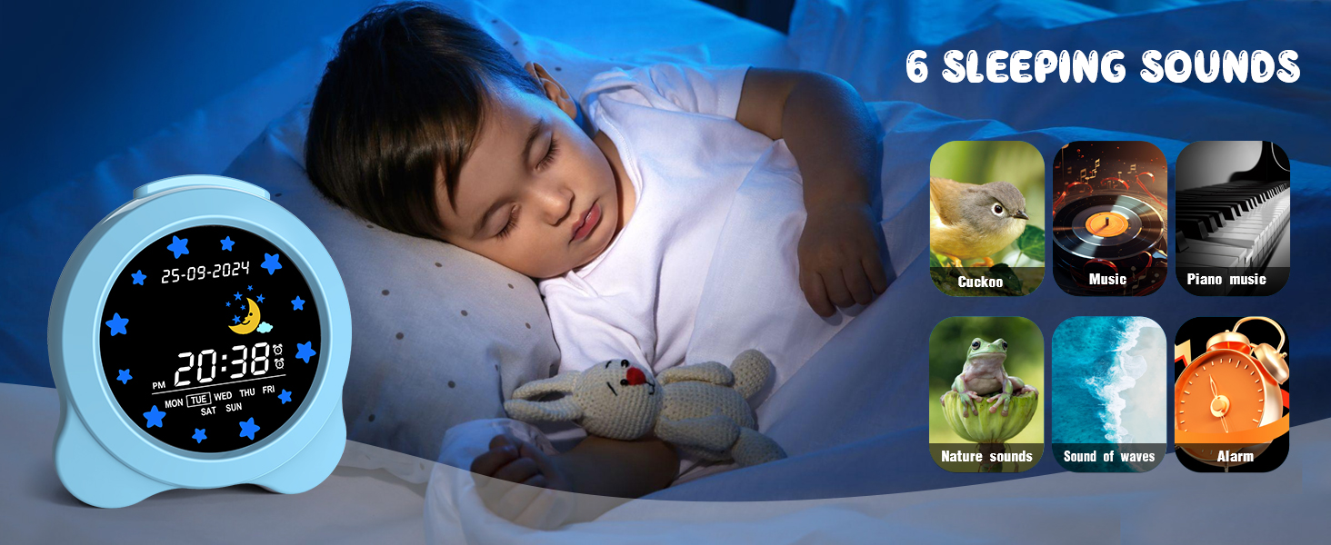 Kids Digital Alarm Clock Colorful
