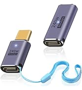 Duttek 240W USB C Adapter, 40Gbps USB C to USB C Female to Female Adapter and USB C Male to Femal...
