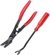 Ruibapa 2PCS Red Clip Pliers Fastener Removal Tool Set Auto Trim Removal Tool Pry Tool For removi...
