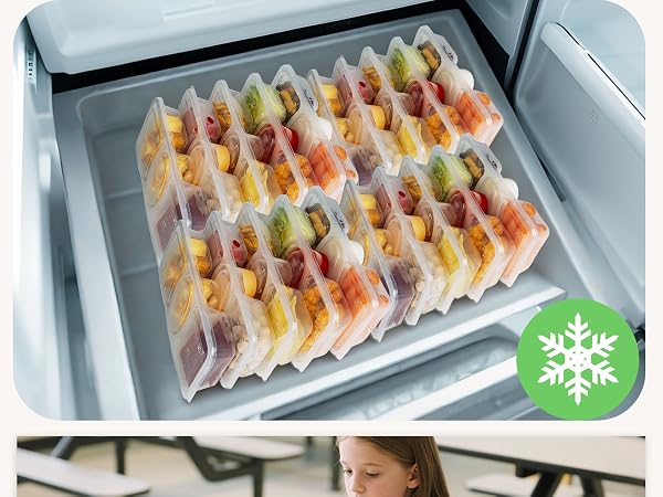 Reusable Snack Containers with Lids