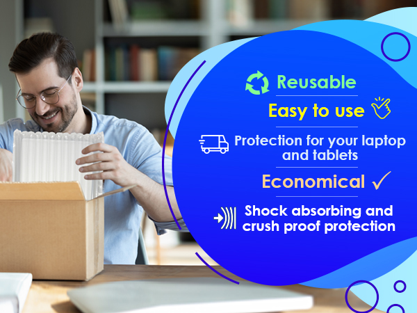 wrap bubble laptop protective computer packaging ship inflatable air notebook box protector foam