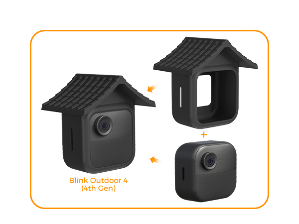 Silicone Case Cover for Blink Outdoor 4 (4th Gen), Outdoor 2K +