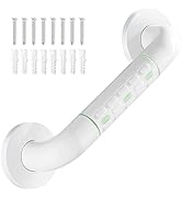 Stainless Steel Shower Grab Bar with Plastic-Plated Finish, Shower Grab Bars for Seniors, Luminou...