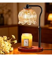 CASTLELIFE Electric Candle Warmer Lamp with Timer & Dimmer, Height Adjustable Wax Warmer for Jar ...