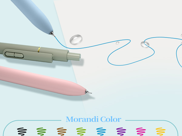 colorful ink pens