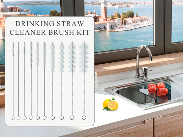 Straw Cleaner Brush, Glass Pipe Straw Cleaning Brush Kit
