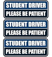 3 Pcs Student Driver Car Magnet, Teen Driver Magnet for Car, Please Be Patient Student Driver Mag...