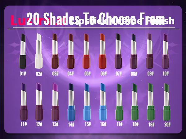 HHLTOH 20 Colors Matte Lipsticks for Women