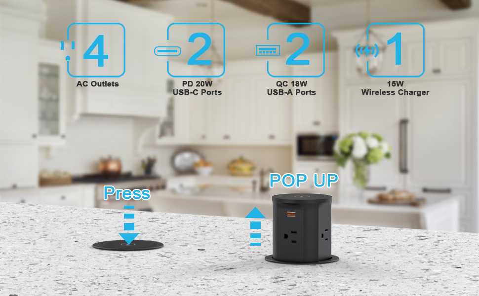 POP UP OUTLET black