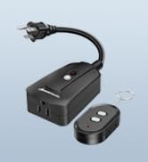 DEWENWILS Outdoor Wireless Remote Control Outlet, 15 amp Heavy Duty Weatherproof Remote Controlle...