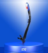 Dry Snorkel, Adult Dive Snorkel Free Breath Diving Snorkel Tube Food-Grade Silicone Mo...