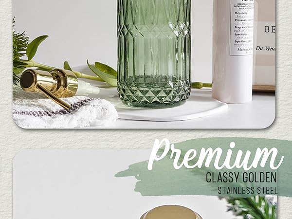 glass soap dispenser with pump