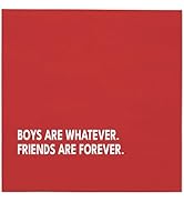 WRAPAHOLIC 50Pcs Valentine's Day Cocktail Napkins - 3-Ply Friends Forever Lettering Disposable Pa...