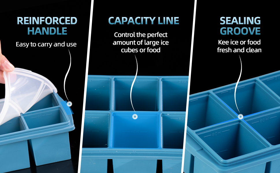 Large Silicone Ice Cube Tray