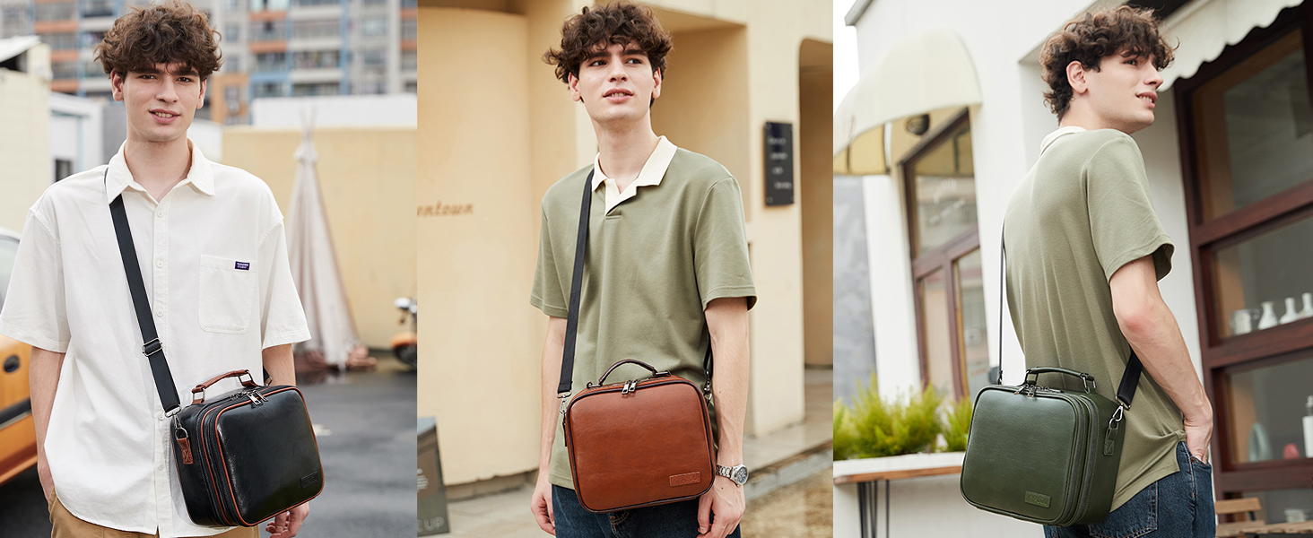 modle with removable shoulder strap display