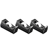 Minghaoda Desktop Tape Dispenser Non Skid Base Tape Dispensers 3 Rolls Transparent Tape with Disp...
