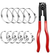 Aienxn CV Boot Clamp Plier with 10PCS 304 Stainless Steel Crimp Bands, 5PCS Small and 5PCS Large ...