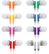 CN-Outlet Kids Bulk Earbud Headphones | 50 Pack | Multi Colored | Individually Bagged | Wholesale...