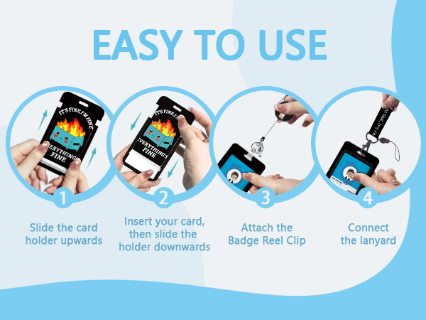Retractable ID Holder Badges