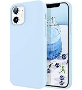 DOMAVER iPhone 12 Case, iPhone 12 Pro Case Liquid Silicone Soft Gel Rubber Microfiber Lining Cush...