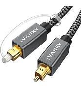 IVANKY Optical Audio Cable 15ft/4.5M Long Digital Audio Optical Cable for Soundbar, S/PDIF Toslin...