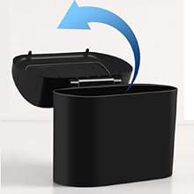 small car trash can