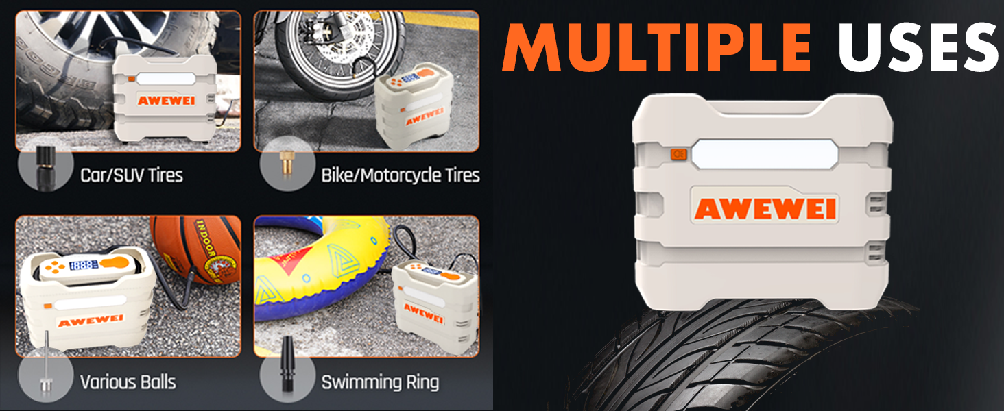 AWEWEI R7 portable tire inflator