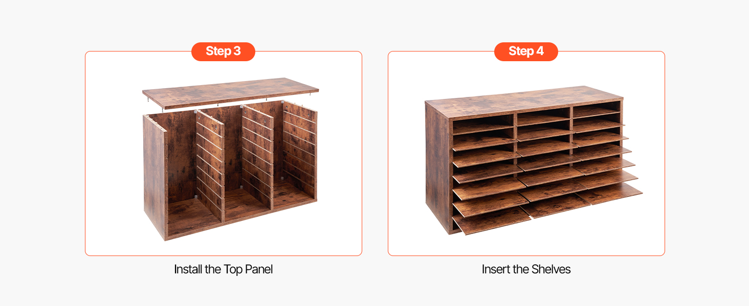 wood literature organizer