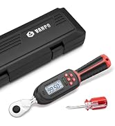 VANPO Digital Torque Wrench 3/8-Inch Drive 5-99.5 ft-lbs./6.8-135Nm, ±2% Torque Accuracy, Electro...