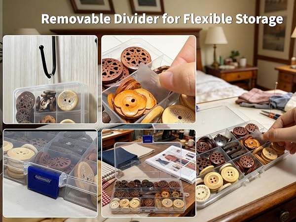 Assorted Wood Buttons for Sewing Crafts
