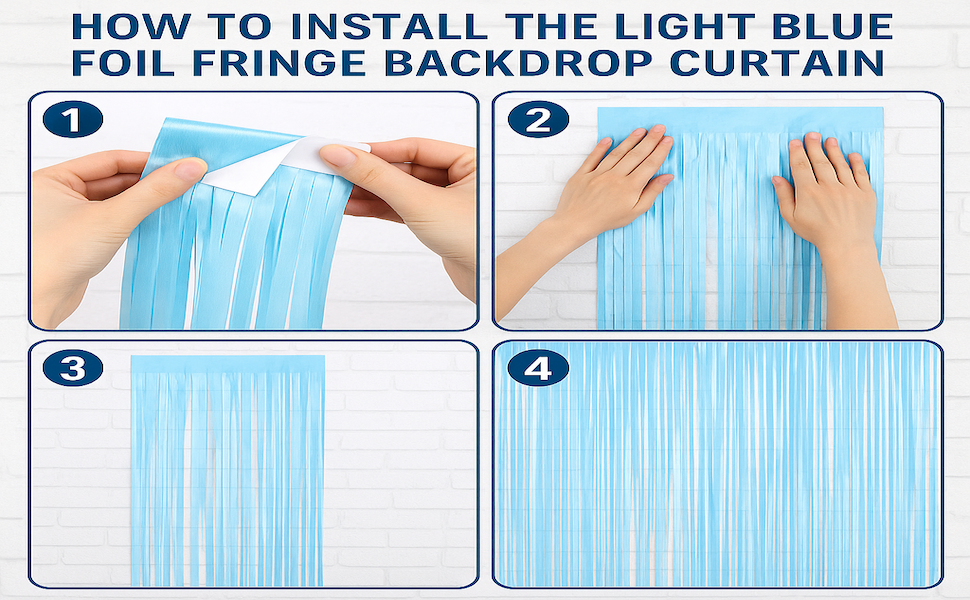 Instruction for foil fringe installation