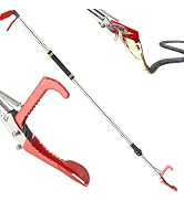 Quynhni Snake Tong Reptile Grabber, 66 Inch Snake Clamping Tool for Safe Snake Handling and Rattl...