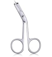 Stainless Steel Scissor Tweezers Handle Shaped Eyebrow Tweezers Hair Removal Tweezers Flat Tip Sc...