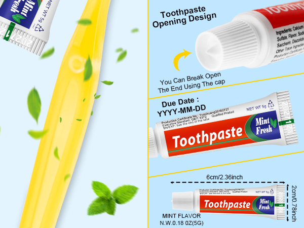 disposable toothbrushes with toothpaste