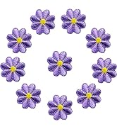 10Pcs Embroidery Sunflower Daisy Flower Sew On Iron On Patch Badge Bag Hat Jeans Jackets Applique...