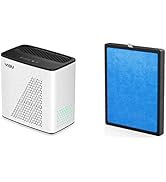 YIOU Air Purifier, Black & Air Purifier R1 Replacement Filter, Blue
