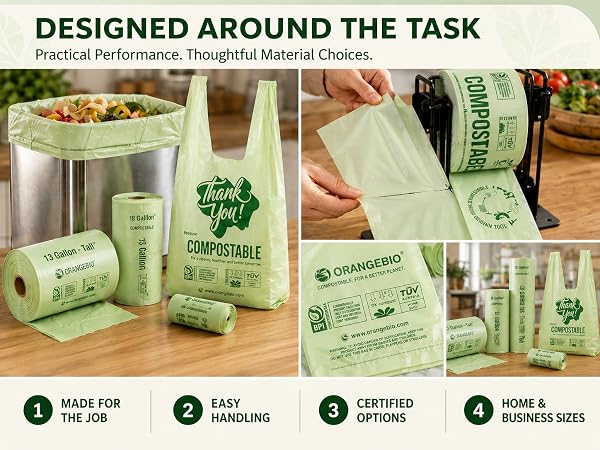 High performance OrangeBio bags