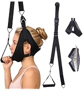 Over Door Cervical Decompression Strap, Adjustable Neck Hammock Traction Gear with Safety Lock & ...