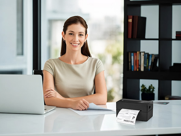 NULLTONEX Bluetooth Thermal Shipping Label Printer is suitable for use in offices