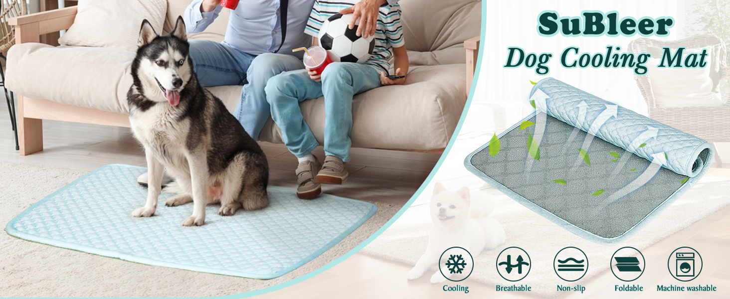 Upgraded Self-Cooling Dog Mat – Keep Your Pet Cool and Comfortable All Summer Long!