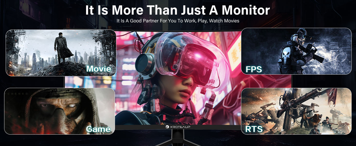 34 4k 165hz Monitor-Black