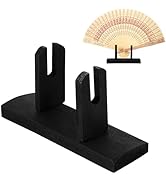 MAGICLULU 1Pcs Chinese Hand Fan Stand: Round Fan Display Base Holder Decorative Handy Fan Organiz...