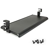 EHO Clamp-On Under Desk Keyboard Tray Underdesk Extender Table Attachment Keyboard Drawer, Adjust...